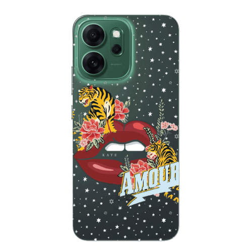 Oppo 14 F Amour Transparent Silicone TPU Θήκη